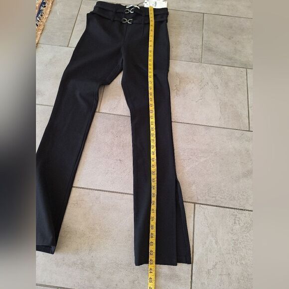 ZARA Black Pants  with a side slit at the bottom size S - Picture 7 of 8